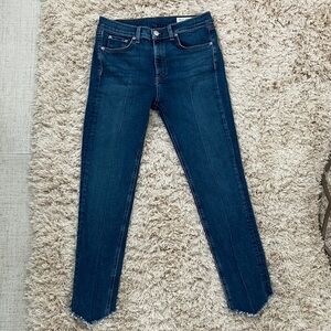 Rag & Bone Dark Blue Ankle Jeans‎